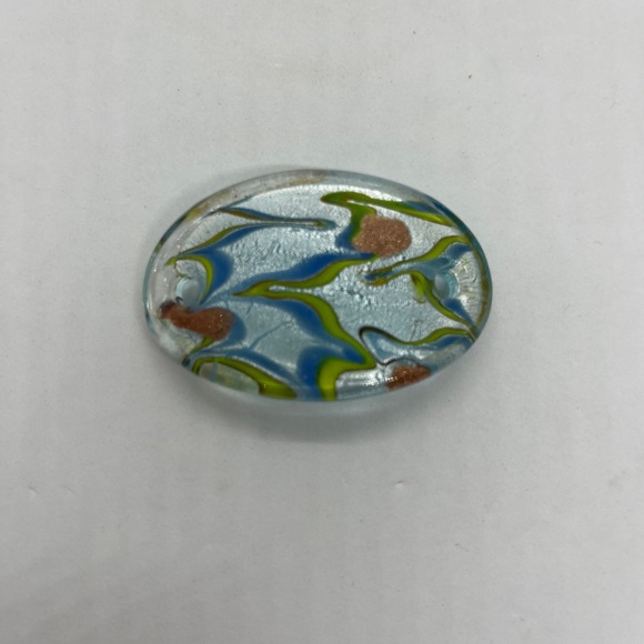 Jewelry - Dichroic Oval Glass Slide Pendant Craft